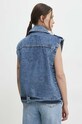 Odzież Answear Lab bezrękawnik jeansowy sng.kud01e.tjs niebieski