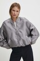 Answear Lab kurtka bomber 406.HWK srebrny WW24