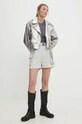 Answear Lab geaca ramones ve023.fjs argintiu WW24