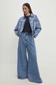 Odzież Answear.LAB kurtka jeansowa 5588.pjs niebieski