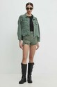 Answear Lab kurtka jeansowa 5519..pjs zielony WW24