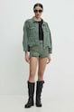 Answear Lab kurtka jeansowa 5519..pjs zielony WW24