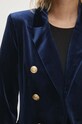 Answear Lab marynarka welurowa 1721.HWK granatowy