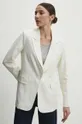 Answear Lab giacca in lino misto bianco