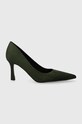 Answear Lab pantofi cu toc subțire verde M3671.HWK