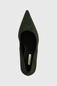 Answear Lab pantofi cu toc verde M3671.HWK