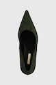 Answear Lab pantofi cu toc verde M3671.HWK