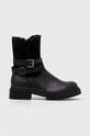 Answear Lab botine izolat negru F6150.HWK