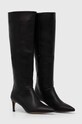 Vysoké čižmy Answear.LAB M2851.HWK čierna WW25