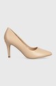 Answear Lab pantofi cu toc subțire bej 39446.2.HWK