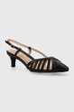 Answear Lab pantofi cu toc calcai expus negru 9556.IWK