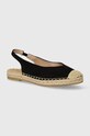 Answear Lab espadryle tekstylny czarny c286.fh