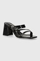 Answear Lab klapki 5-8 cm czarny mm197.12.FKK