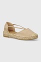 Answear Lab espadryle tekstylny beżowy FB32225.1.HWK