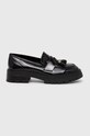 Answear Lab mocasini imitatie de piele lacuita negru yl189.IKK