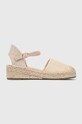 Espadrilky Answear.LAB platforma béžová e3028.ikk