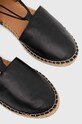 Answear Lab espadryle skórzane czarny 10153/Carla.HWK