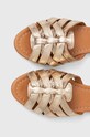 Δερμάτινα σανδάλια Answear.LAB χρυσαφί SR24495.HWK