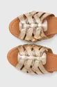 zlatá Kožené sandále Answear Lab