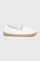 Answear.LAB espadryle skórzane płaski biały Alba.HWK