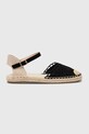 Answear Lab espadrile textil negru 903528.IKK