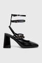 Answear Lab czółenka powyżej 8 cm czarny h10045.ih