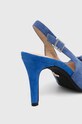 Obuwie Answear.LAB szpilki zamszowe SS19006.HWK niebieski