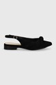 Answear Lab balerini din piele intoarsa SV20021.HWK negru WW24