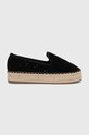 Answear Lab espadryle platforma czarny 2587.fh