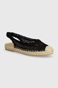 Answear Lab espadrile textil negru c.288.IKK