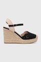 Espadrilky Answear.LAB platforma černá q8295.IKK