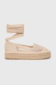 Answear Lab espadryle platforma beżowy 2261.HWK