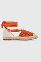 Answear Lab espadryle tekstylny pomarańczowy b2107.iw