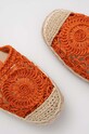 Answear Lab espadryle pomarańczowy b2107.iw
