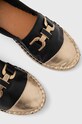 Answear Lab espadryle skórzane czarny SR24501.HWK