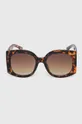 Answear Lab okulary przeciwsłoneczne brązowy