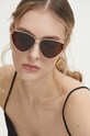 Answear Lab okulary przeciwsłoneczne jednolita brązowy fl5309.FW