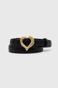 Answear Lab curea de piele negru 4253..cdb