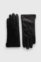 czarny Answear Lab rękawiczki skórzane Damski