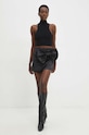 Answear Lab pantaloni scurți ks008.ijs negru WW24