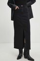 Answear Lab spódnica jeansowa mg.285a.FKK czarny WW24