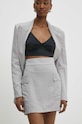 Sukňa Answear.LAB látka strieborná 40808.tjs