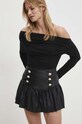 Answear Lab fustă A6103.HWK negru WW24
