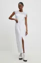 Rifľová sukňa Answear Lab biela