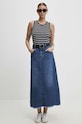Τζιν φούστα Answear.LAB casual μπλε 31317.iw