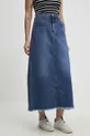 Rifľová sukňa Answear Lab modrá