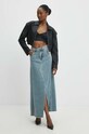 Answear Lab spódnica jeansowa cb1o2441.ijs niebieski WW24