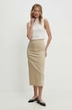 Answear Lab fustă 40815.td bej WW24