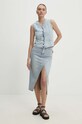 Answear Lab fustă din denim mc7305.ijs albastru WW24