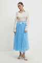 Answear Lab spódnica ck.8077.fh niebieski WW24